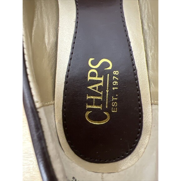 Chaps Womens Patsy Drk Brown Tassel Loafer 8B Slip-On Casual Dress Shoe Low Heel - Picture 12 of 16